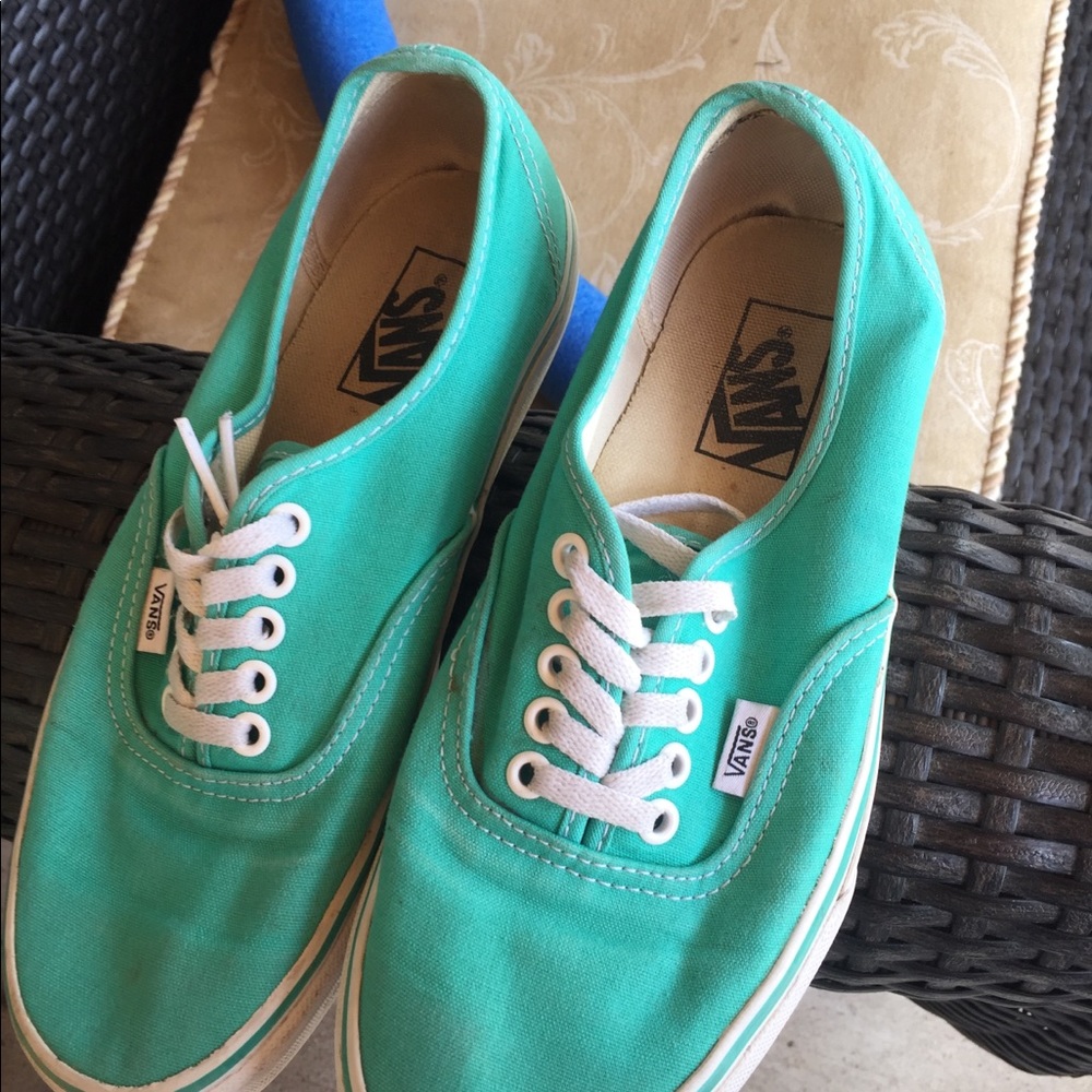 Mint green Vans